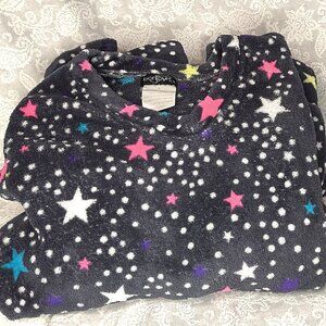 Super mushy/stretchy stars pajama top & bottom set, drawstring waist - XL